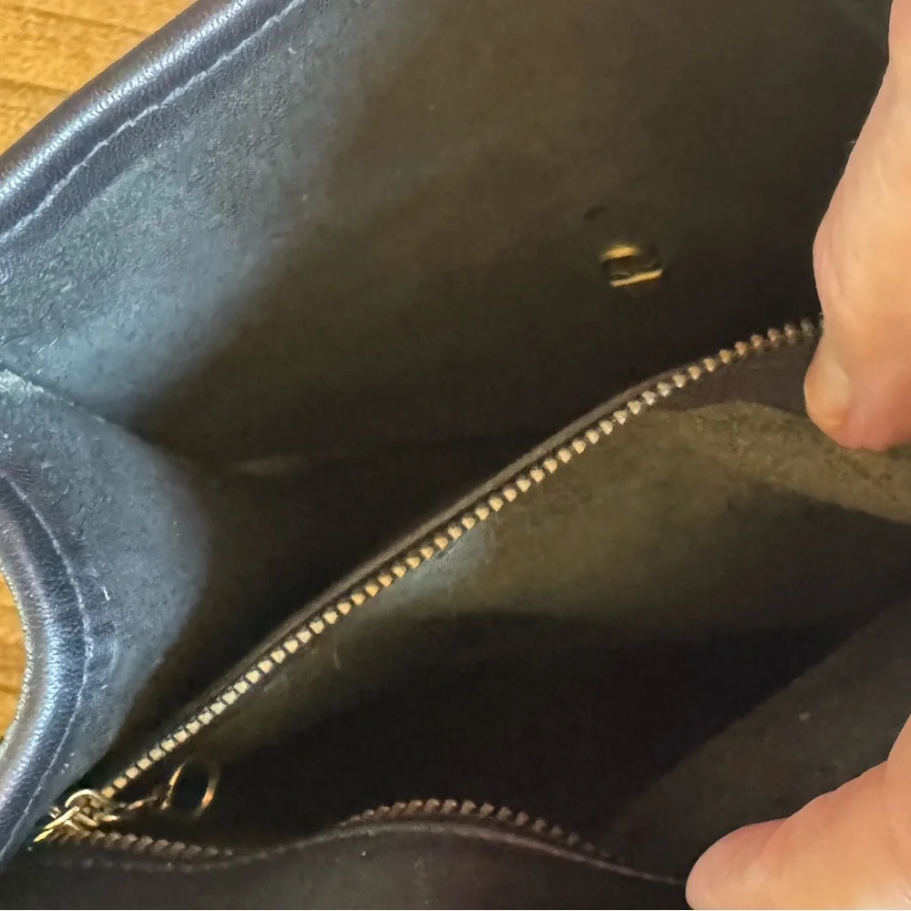 Vintage Coach Post Pouch Bag in Black